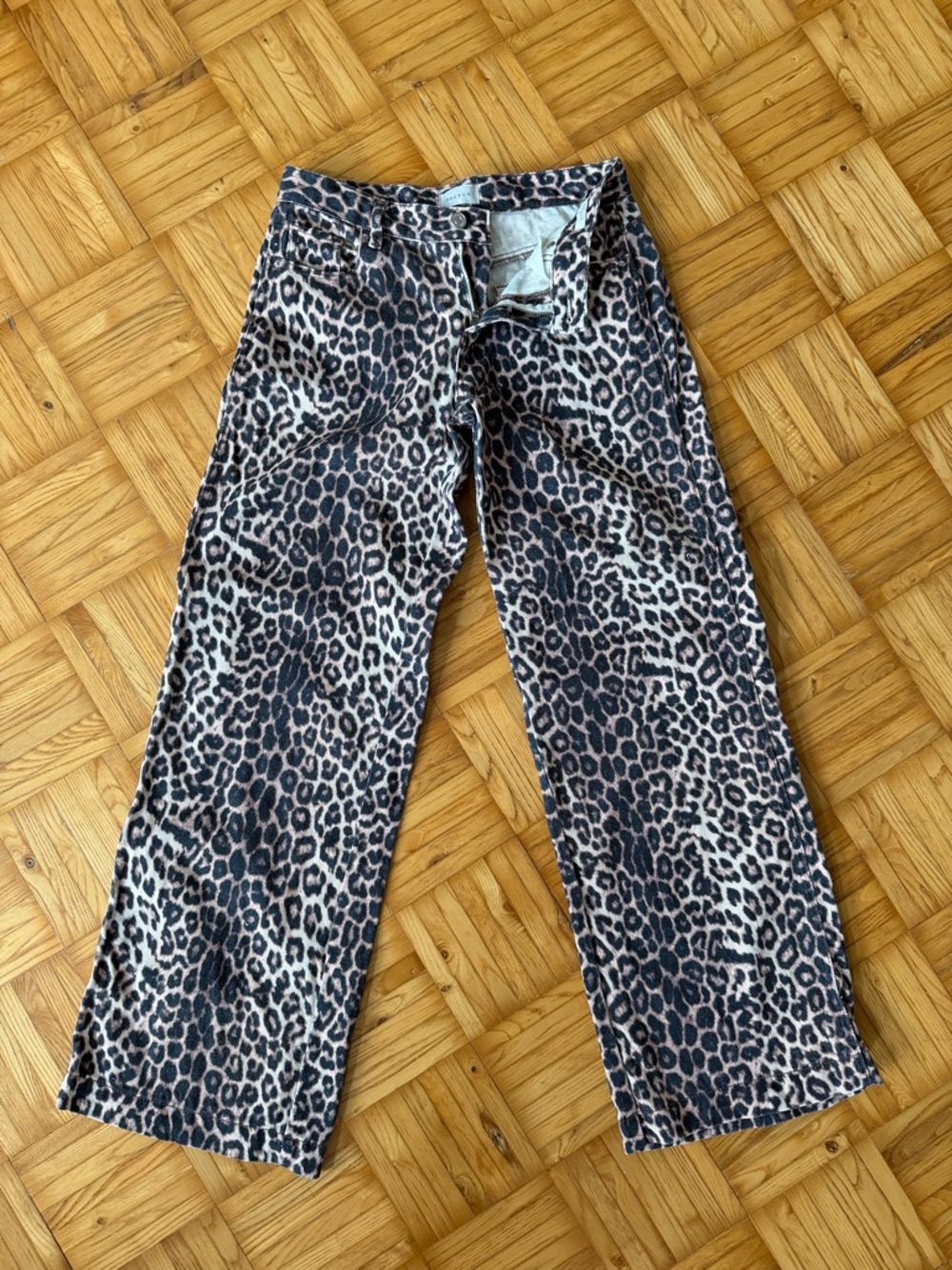 PacSun Casey Low Rise Baggy Pants - Leopard - Picture 2 of 4